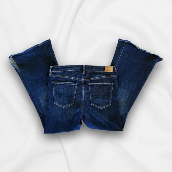 American Eagle Next Level Hi-Rise Flared Jeans Size 14 Short - Y2K style, Retroc - Picture 2 of 9